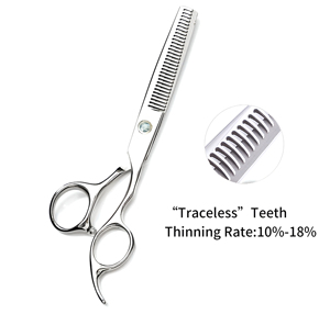 Hot Sale Silver Barber Thinning Scissors Adjustable Hair <b>Shears</b> for Hair Removal Hair Salon Use Thinning Scissors - Product Image 6