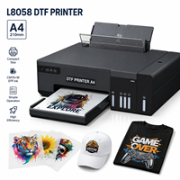 Máquina de Impresión DTF Comercial A4 L8058 para Transferencia de Calor en Telas, Camisetas y Producción de Ropa Personalizada