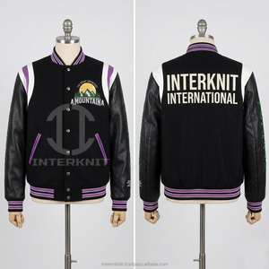 เสื้อแจ็คเก็ตวาร์ซิตี้ผู้ชายแบบสั่งทำ เสื้อแจ็คเก็ตเบสบอลทรงโอเวอร์ไซส์ สตรีทแวร์ เสื้อแจ็คเก็ตวาร์ซิตี้ผู้ชายขายส่งแบบสั่งทำ เสื้อแจ็คเก็ตเลตเตอร์แมนแฟชั่น - Product Image 6