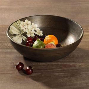Nuevo cuenco de madera para servir ensaladas, nuevo mejor diseño único, utensilios de cocina, decoración del hogar, decoración de mesa, Hotel, restaurante, hecho en India - Product Image 2