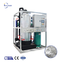 Icemedal Industriële Ijsbuismaker Machine 1-30 Ton/Dag Met Motor En Versnelling-Hoge Productiviteit Siemens Plc Controle