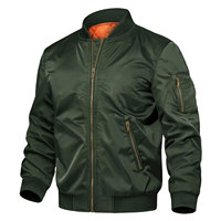 Blouson Bomber Rétro Homme MANGOES FASHION avec Logo sur le Devant, en Toile, Col Montant, Style Décontracté Baseball Streetwear