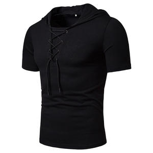 T-shirt de sport pour homme à séchage rapide avec logo personnalisé, tricoté, pour la course et la gym, avec logo avant, marque propre - Product Image 6