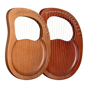 古典产品批发供应商七弦琴16弦花梨木材料音乐竖琴由帕夏国际