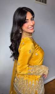 Salwar Kameez jaune avec Dupatta ensemble costume pakistanais pour Eid spécial prêt à l'emploi Salwar costume 3pc Designer brodé Punjabi costume - Product Image 2