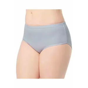 Passion Ladies Ribana Bato Bragas diarias de tiro medio Tejido gris de alta elasticidad XL Tamaño Entrepierna Colocación en la cintura Hueco Liso teñido - Product Image 1