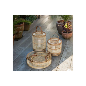 Bougeoirs artisanaux de luxe Poignée en bambou PU Matériau MDF Style classique Bon prix Conceptions personnalisées pour la décoration de la maison Fabriqué - Product Image 6