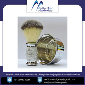 Low Price High-quality Luxury <b>Stainless</b> <b>Steel</b> Men's Silver Shaving <b>Bowl</b> with Custom Logo and Customizable Size by Madhav Metal - Product Image 2