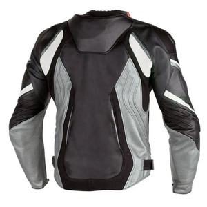 Blouson en cuir de moto avec logo personnalisé pour hommes, ensembles de costumes, manteau de sport respirant, imperméable et coupe-vent pour la moto, vente en gros - Product Image 4