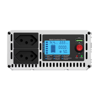 Convertisseur hors réseau monophasé HOULI 3000W 12V 24V 220V 50/60Hz onde sinusoïdale pour usage domestique et automobile avec prise brésilienne