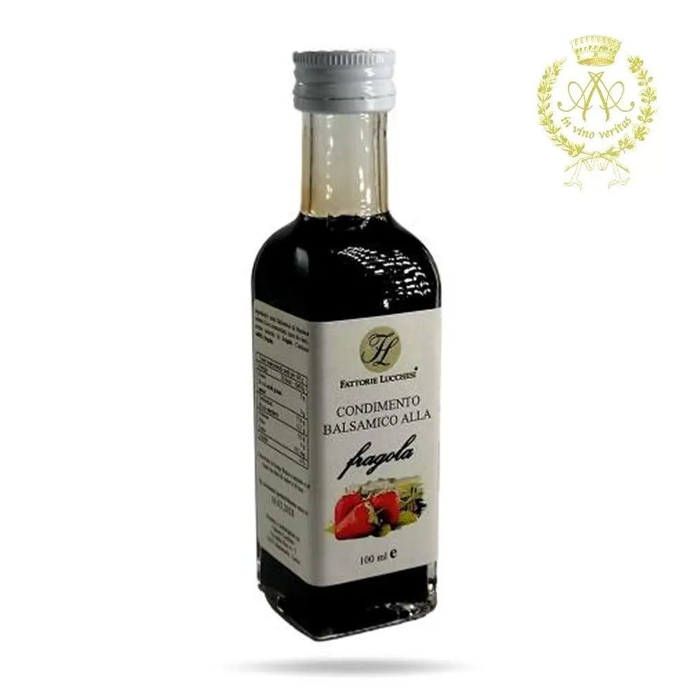 " BALSAMIC VINEGAR AGED " 100ml STRAWBERRY FLAVOUR tipical premium quality bittersweet MADE IN ITALY