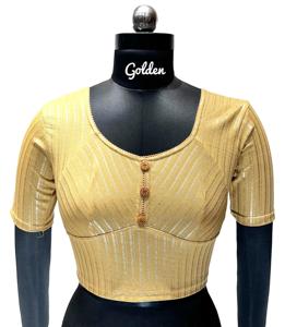 Material de la blusa moderna, forro de papel de aluminio starached pesado con strach fino La blusa tiene un corte Katori con un elegante patrón de botones - Product Image 1