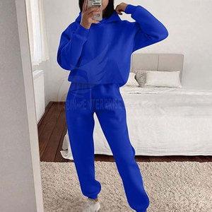 ชุดวอร์มผู้หญิงแบบ 2 ชิ้น ผ้าฝ้ายฟลีซ เสื้อพูลโอเวอร์ ชุดสั่งทำพิเศษสำหรับผู้หญิง ราคาขายส่ง - Product Image 2