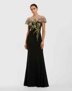 ชุดราตรีค็อกเทลผู้หญิงสุดหรู ดีไซน์เรียบหรู แขนกุด สไตล์สุภาพ ทรงเอไลน์ระยิบระยับ ระบายอากาศได้ดี เหมาะสำหรับงานพรอม - Product Image 2