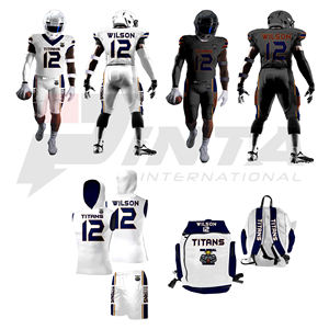 Conjunto Completo de Uniforme de Fútbol Americano, Jersey de Diseño Personalizado y Pantalones Integrados, Uniformes de Fútbol Americano Al por Mayor - Product Image 1