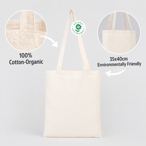 2 Pack 10 Blank Cotton Tote <b>Bags</b> 14x16 Kids Painting Set with <b>Fabric</b> Markers (6 Colors) - Product Image 3