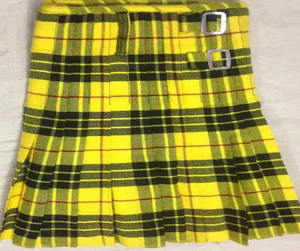 Kilts utilitaires avec lanières en cuir Kilts pour hommes Jupes écossaises hybrides noires en coton et tartan grande taille pour hommes - Product Image 4