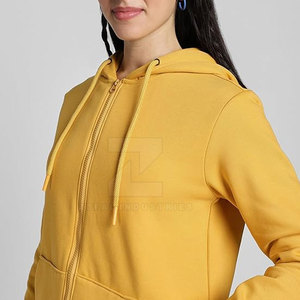 Sweats à capuche décontractés pour femmes, hiver, 100% coton, coupe ajustée, respirant, couleurs personnalisées sur le devant, services OEM - Product Image 5