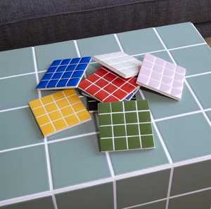 Sous-verre en mosaïque de verre carré, tapis de boisson, carrelage en verre, protection de table de cuisine, support de tasse à café, articles de bar pour restaurant - Product Image 6