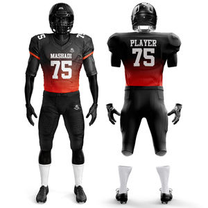 ชุดยูนิฟอร์มฟุตบอลแบบสั่งทำปักลายสำหรับเยาวชนอเมริกันฟุตบอลชุดเสื้อผ้าทอลายทแยง - Product Image 6