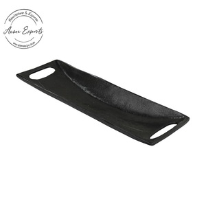 Bandeja de mármol hecha a mano con mango de Metal, accesorio para mesa de cocina y servicio, venta al por mayor - Product Image 4