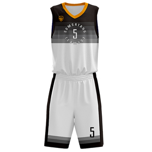 Maillot de basket-ball en polyester 100% grande taille pour garçons, vêtements de sport en maille respirante, uniforme d'été, vêtements de basket-ball certifiés BSCI - Product Image 1