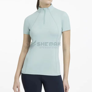 Technologie évacuation de l'humidité femmes équitation couches de base chemise d'équitation à manches longues avec construction légère à séchage rapide - Product Image 1