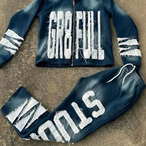 Servicio OEM, Conjuntos Deportivos de Forro Polar con Capucha para Hombre, Invierno, Talla Grande, 100% Algodón, Tejido Transpirable, Estilo Casual, Hechos a Medida - Product Image 6