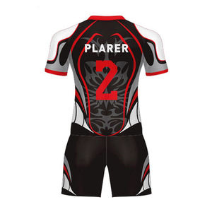 Conjunto de uniforme de rugby de tamaño personalizado para jóvenes 100% poliéster transpirable incluye Camisas Pantalones cortos-Precio bajo sublimación uniforme de rugby para jóvenes - Product Image 2
