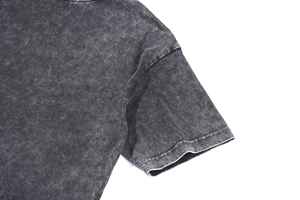 เสื้อยืดผ้าฝ้ายสไตล์วินเทจซักด้วยกรดสำหรับ100% หิมะตามสั่ง - Product Image 2