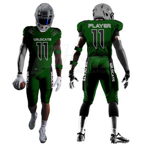 Uniformes de fútbol americano Juvenil de la mejor calidad, conjuntos de manga corta transpirables de último diseño, uniforme de fútbol americano al por mayor - Product Image 3