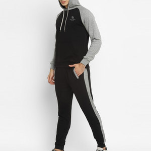 Men's Winter <b>Apparel</b> Wholesale New Design Casual Wear Breathable Hooded Tracksuits Set Style Polyester/Cotton Blend Lightweight - Product Image 3