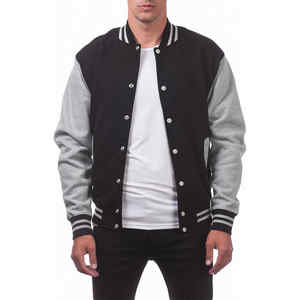 Vente chaude Varsity Jacket Hommes Baseball de haute qualité vierge pour manteau décontracté avec boutons CollegeBaseballjacket pour hommes - Product Image 1