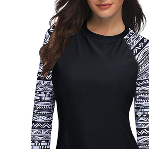 Direct Factory Supply Custom Made <b>Women</b> <b>Rash</b> <b>Guard</b> Anti-UV UPF50+ Breathable Quick Dry Long Sleeve Digital Print Sale - Product Image 6