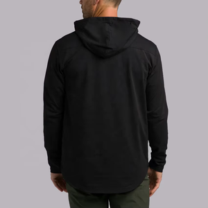 Sudadera con Capucha y Cremallera, Sudadera Básica de Algodón Combinado, Sudadera Extra Grande para Hombre, Personalizable - Product Image 6