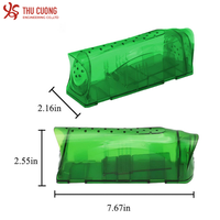 Piège à souris solide sans cruauté Réutilisable Efficace Écologique Transparent Live Catch & Release Rongeur Lutte antiparasitaire
