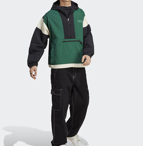 Fabricant OEM Blouson de baseball pour hommes de haute qualité Logo personnalisé à manches longues Collège mode col montant High Street - Product Image 3