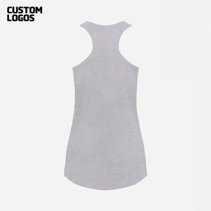 Camisetas Deportivas Grises para Mujer, Estilo Racerback, Cuello Redondo, Camisola Atlética, Sin Mangas, Secado Rápido y Transpirable - Product Image 2