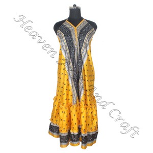 SD015 indien pakistanais coton Saree/Shari/Shari Hippy Boho Style moderne nouvelle robe en soie Vintage avec Style indien moderne - Product Image 1