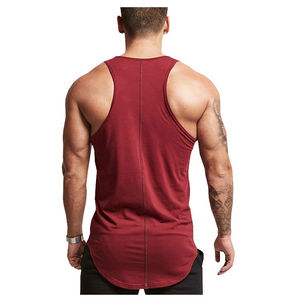 Meilleurs débardeurs d'entraînement pour hommes sur mesure de haute qualité respirant 100% coton séchage rapide tenue décontracté au prix de gros - Product Image 2