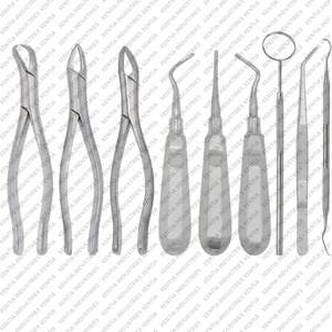 Oferta Especial: Juego de 9 Elevadores Dentales Básicos y Pinzas de Extracción Dental de Acero Inoxidable, Kit de Instrumentos Quirúrgicos para Extracción Dental - Product Image 6