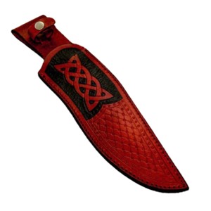 Gaine en cuir à grain riche de haute qualité OEM 100% faite à la main en usine 2023 pour couteaux à lame fixe - Product Image 5