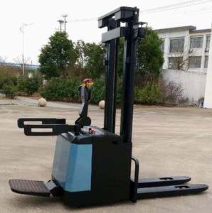 Apilador de Palets Eléctrico Ajustable sin Operador, con Horquillas, Altura de Elevación de 15 pies, Garantía de 3 Años, 1000/2000 kg - Product Image 2