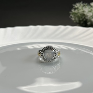 Anillo clásico de Plata de Ley 925 con piedras preciosas de piedra lunar, joyería unisex - Product Image 6