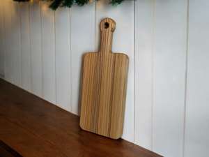 Planche à découper en bois au design minimaliste avec poignée, planche à découper en bois massif pour cuisine professionnelle, usage domestique, restaurant - Product Image 2