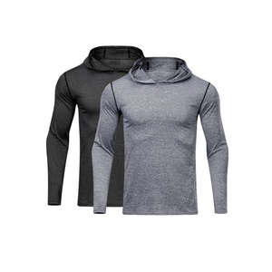 Sudadera de manga larga de compresión de secado rápido para hombre, sudadera con patrón impreso, sudadera para correr al aire libre para invierno - Product Image 1