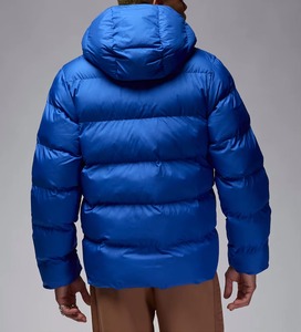 Puffer <b>Jackets</b> High Quality Custom Logo Silk Satin Reversible <b>Jacket</b> Quilted <b>Pilot</b> Style Double Zip Up - Product Image 5