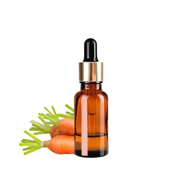 Óleo de semente de cenoura para pele natural 100%, óleo para massagem corporal ao atacado a granel