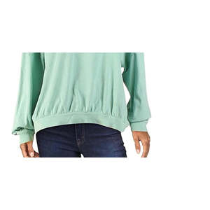Free People T-shirt da donna 213 in jersey 100% cotone verde, taglia Small e XXS, con colletto a fiocco, traspirante, con motivo a personaggi animati - Product Image 3