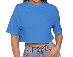 Camiseta corta bonita personalizada para mujer 2024, camiseta Vintage de talla grande en blanco para mujer, Camiseta corta personalizada de alta calidad, camiseta de gran tamaño - Product Image 5